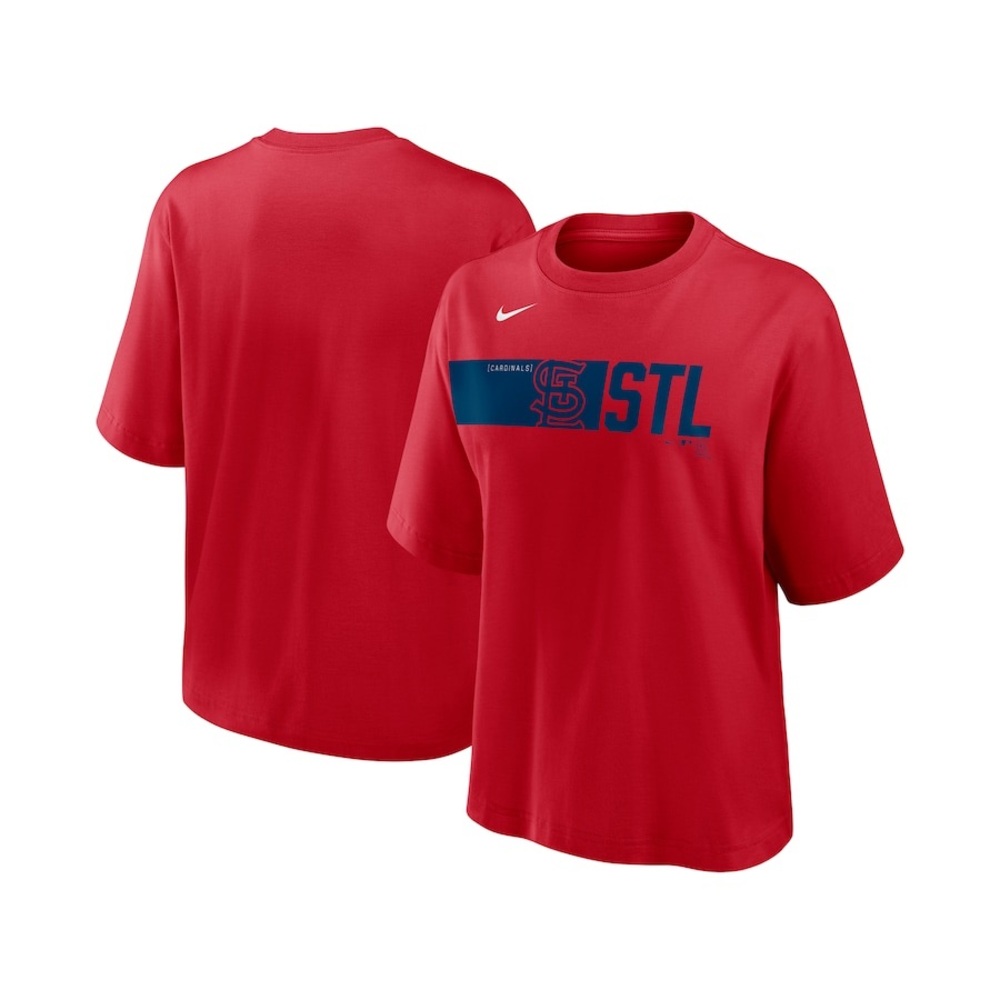 Nike Red St. Louis Cardinals Knockout Boxy T-Shirt Sz Small - NWT